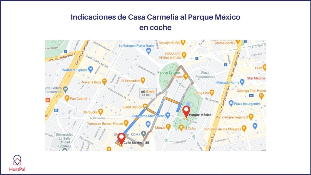 Casa Carmelia La Condesa Apartment Мексико Сити Екстериор снимка
