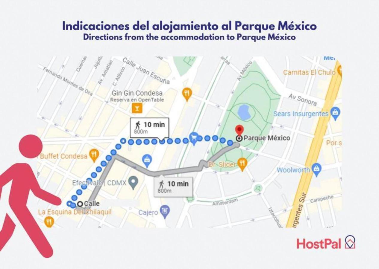 Casa Carmelia La Condesa Apartment Мексико Сити Екстериор снимка